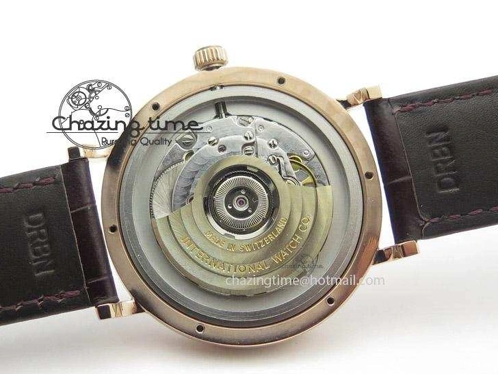 MIROTIME 0220 Modern Portofino SCHAFFHAUSEN RG MKF 1:1 V2 Best Edition White Dial On Brown Leather Strap A 7344